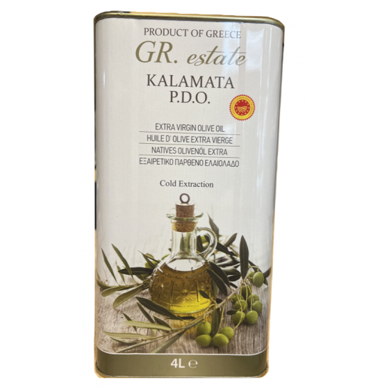 Extra vergine olijfolie Kalamata - Gr Estate - 4 L