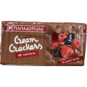 Carob cream crackers - Papadopoulou - 190 gr